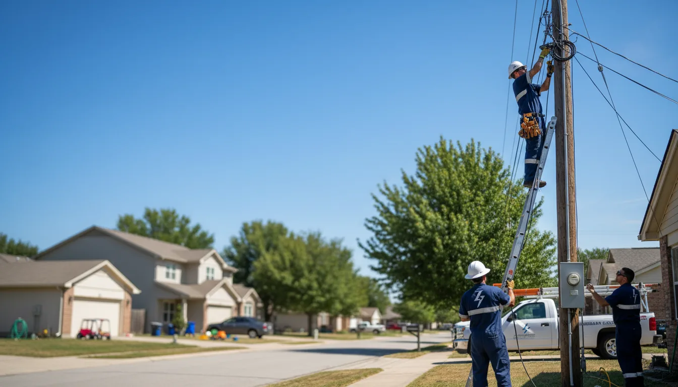 Residential electrician providing installation services in Fairmont, NE